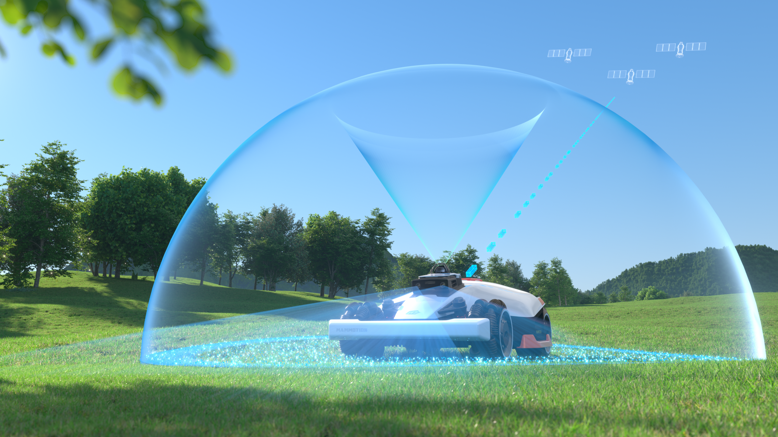 The 4G connectivity makes this the perfect mower for RURAL areas
